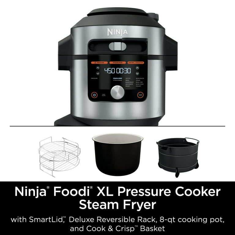 Ninja Kitchen: Meet the Ninja Foodi XL Pressure Cooker Steam Fryer with  SmartLid