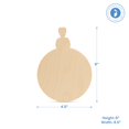 thumbnail image 2 of Wooden Ornaments Unfinished, Wood Ornaments for Crafts, 6 Inch, Pack of 6, by Woodpeckers, 2 of 8