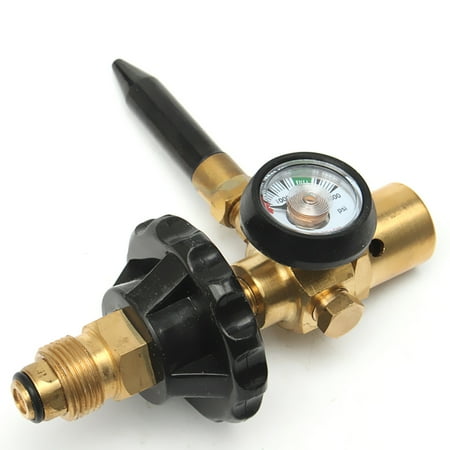 Helium Gas Regulator 0-3000(PSI) Helium Hand Tite Latex Balloon Business & Industrial Air Inflator Regulator With Gauge For Outlet Thread G5/8 Tank Valves ()