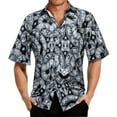 thumbnail image 3 of Barry.Wang Men Shirts Short Sleeve Cotton Hawaiian Beach Shirts Summer Designer Pritned Cool Button Casual, 3 of 4