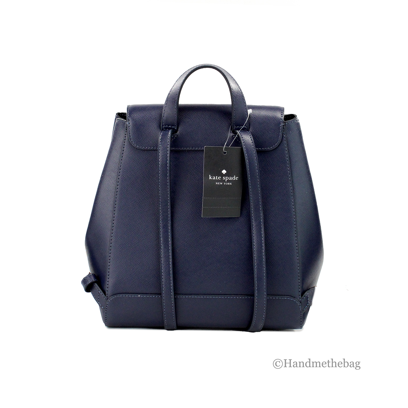 Kate Spade Madison Navy Saffiano Leather Medium Flap Shoulder 
