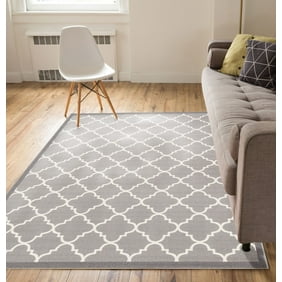 Anti Bacterial Rubber Back Area Rugs Non Skid Slip 3x5 Floor Rug