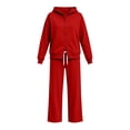thumbnail image 4 of successthop Sweatsuits Women 2 Piece Outfit Matching Workout Lounge Sets Long Sleeve Hoodie Pocketed Sweatpant, 4 of 6