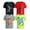 Black/Grey/Red/Lime Basketball, variant on Pro Athlete Boys Athletic Shirts - 4 Pack Active Performance Dry Fit Graphic Tee Shirts for Kids (5-16)