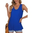 thumbnail image 3 of ROSVIGOR Tank Top for Women Scoop Neck Shirts Loose Fit Summer Sleeveless Tops, 3 of 6