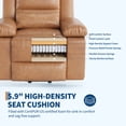 thumbnail image 4 of Gustowave Power Lift Recliner Chair, Heat & Massage PU Leather Electric Lift Chair, Adjustable Back and Legs, Heavy‑Duty for Elderly and Mobility‑Impaired Seniors, Vintage color, 4 of 4