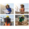 thumbnail image 6 of Slccxzc Hardhat Sun Shade Hard Hat Sunshade Construction Sun Protection Breathable Cooling Safety Helmets Accessories, 6 of 7