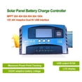 thumbnail image 1 of Contrôleur de Charge Solaire DPPT 100A 80A 60A 40A 30A 12V/24V Régulateur de Piles Charge et Déchargeur Contrôleur Solaire USB LCD, Simple et Pratique à Régler, 1 of 6