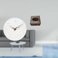 thumbnail image 2 of Reloj De Pared Decorativo Silencioso Para Cocina, Oficina, Estudio, Con Caja De Pañuelos De Madera, Bandeja Organizadora Para Baño, Coche Y Hogar., 2 of 8