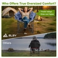 thumbnail image 6 of Sunyrisy Oversized Heated Camping Chair, Folding Outdoor Chair with 3 Heat Settings, Dual-Zone Heating, Supports up to 500 lbs, Portable Heated Chair for Camping, Fishing and Sports Events, 6 of 7