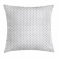 thumbnail image 1 of Anchor Throw Pillow Cushion Cover, Simple Stylized Icons with Ocean Inspired Wave Pattern Oceanic Sea Life, Decorative Square Accent Pillow Case, 16 X 16 Inches, Grey Pale Grey White, by Ambesonne, 1 of 2