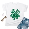 thumbnail image 4 of TopLLC St. Patrick's Day Patricks Day Chemises pour Femmes Hauts de Gommage St Patricks Day Mode Dames Impression St. Manches Courtes Col Rond Chemise Femme Décontractée Ample, 4 of 4
