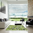thumbnail image 6 of Ahgly Company Indoor Square Patterned Green Novelty Area Rugs, 4' Square, 6 of 6