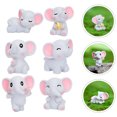 thumbnail image 3 of SHISUYAN 6Pcs Mixed Style Resin Mini Animals For Children And Family 1.26X1.14X0.75In, 3 of 8