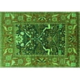 thumbnail image 1 of Ahgly Company Indoor Rectangle Oriental Green Industrial Area Rugs, 4' x 6', 1 of 4