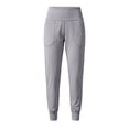 thumbnail image 7 of Risckoth Women's Jogger Leggings High Waist Front Pockets Cuffed Ankle Slim Fit Yoga Pants S-2XL, Gray, 7 of 7