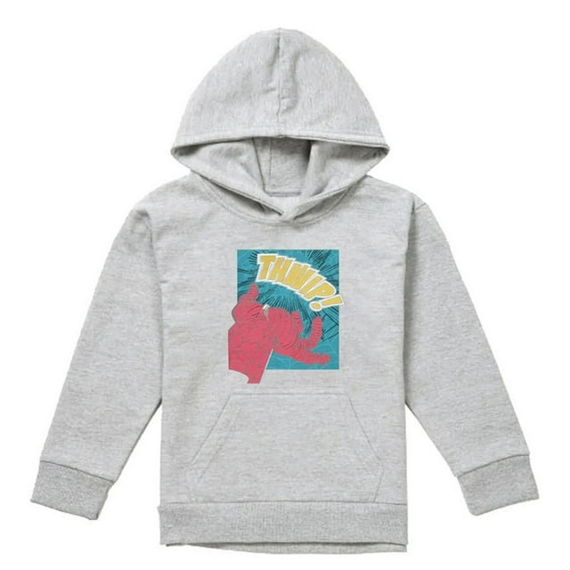 Spider-Man Sweat à Capuche Chiné pour Garçons/filles Thwip Panel