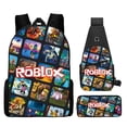 thumbnail image 4 of ROBLOX Mochila De temporada escolar, bolso de hombro de dibujos animados, mundo Virtual, estudiantes de escuela primaria y secundaria, 4 of 4