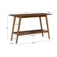 thumbnail image 5 of Linon Home Decor Meade Mid-Century Modern Console Table Brown Console Tables, 5 of 5
