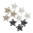 thumbnail image 3 of veasfak 10x Rattan Stars Rustic Tree Topper Hanging Pendants for Indoor Holiday Xmas 12CM, 3 of 9