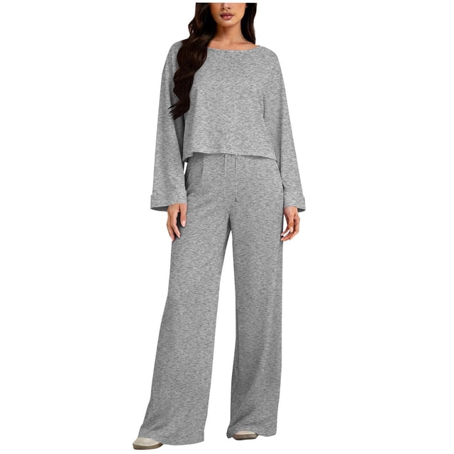 TaTaai Women Solid Cotton Linen Drawstring Waist Wide Straight Leg Capri Pants with Pockets Loose Casual Ladies Fitness Daily Lounge Wear Breathable No Fading Stylish Comfortable Trousers Gift