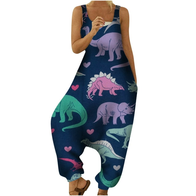 Moda mujer estilo étnico estampado hombro frío tirantes Cami pantalones mono Fridja alkflakhf36436