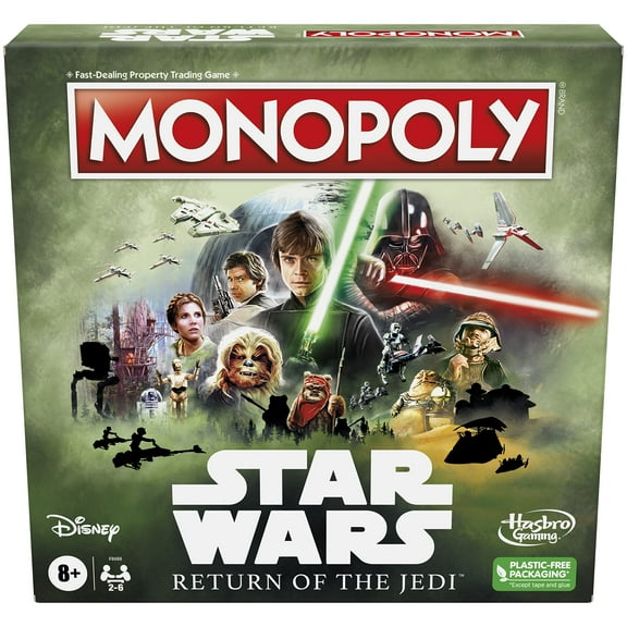 Hasbro Monopoly Star Wars Return of The Jedi Board Game, Plastic