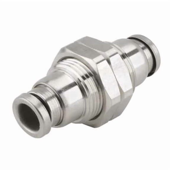 Smc 1/4" Tube 316 SS Bulkhead Union KQG2E06-00
