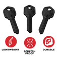 thumbnail image 2 of KeySmart AirKey KW1 Blanks de Llave de Aluminio 3 Piezas Negro, 2 of 6