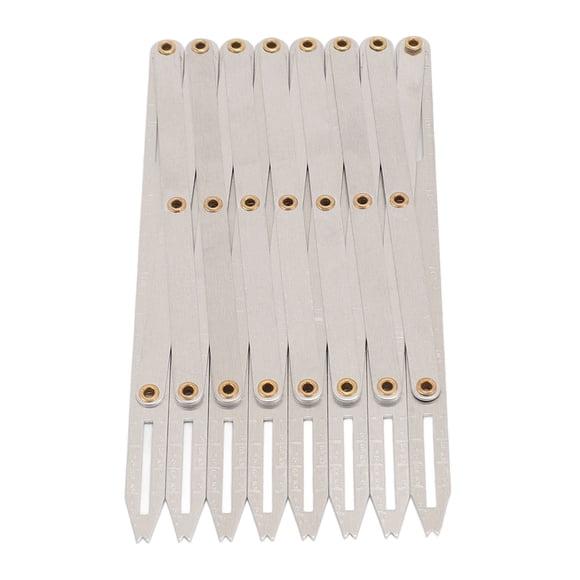 Aluminum Sewing Gauge 8 Heads Equal Space Divider Button Guide Sewing Tool for Buttons Pleats and Crafts