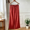 thumbnail image 2 of RUTAYY Women's Pants Polka Dot Elastic Waist Long Bottom Relaxed Street Style Everyday Wear Travel Vacation Trousers, 2 of 5