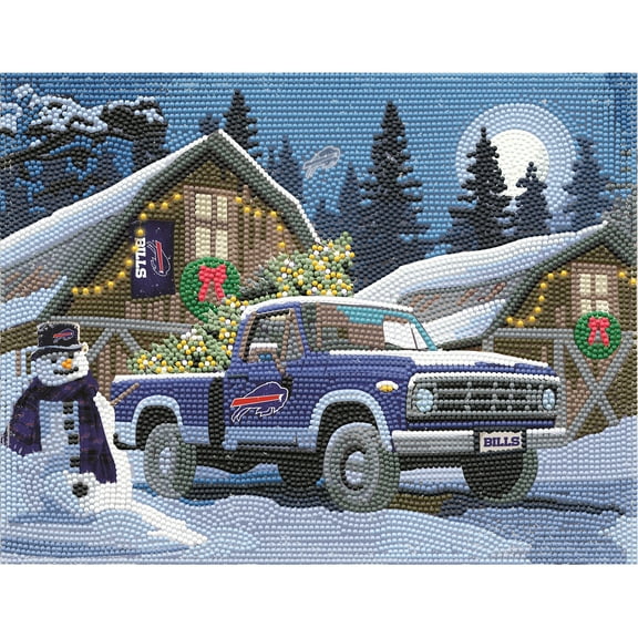 Buffalo Bills Winter Truck Diamond Art Holiday Craft Kit