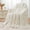 Cream White-60" X 80" 15lbs, variant on Brown 60" X 80" 15lbs Jacquard Fleece Weighted Blanket Adult Bed Use