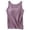 Purple, variant on Women's Built-In Bra Tank Top Casual Crew Neck Sleeveless Camisole Plus Size Summer Padded Workout Tops