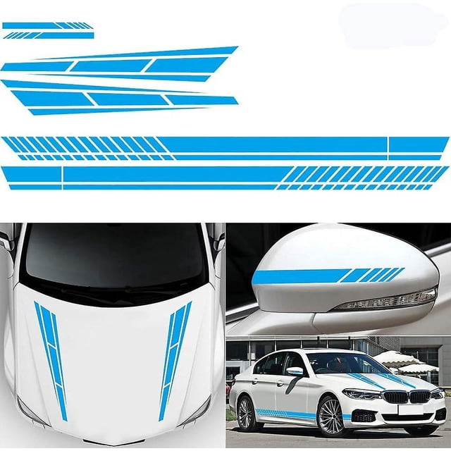 BR Pegatinas de vinilo azules personalizadas BRI juego de 6 piezas para automóvil