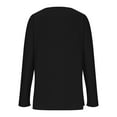 thumbnail image 5 of Trendsetting Women's Apparel Fashion Plus Size European And American Women's Temperament Solid Color Top Long Sleeved Round Neck Top/shirt, 5 of 8