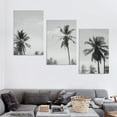 thumbnail image 4 of ONETECH Sylvie Coastal Coconut Palm Tree Beach BW Framed Canvas Wall Art by The Creative Bunch Studio,Coastal Beach-Inspired Home Décor 12''x16''X3 Panels, 4 of 4