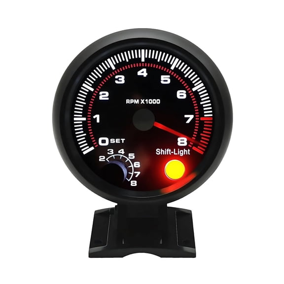 BLLYOGU 3.75" 12V Digital Tachometer Gauge, 0-8000 RPM, for 4/6/8 Cylinder Gasoline Engines