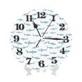 thumbnail image 7 of Kdxio Clock number Print Wall Clock,10 Inch Battery Operated Wall Clocks,Silent Non Ticking Small Analog Clock for Living Room,Office,Home,Bedroom,Kitchen,Bathroom, 7 of 7