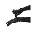 thumbnail image 4 of INSPIRE CHIC Women's Satin Shiny Opera Length Gloves Pleated Full Finger Long Evening Glove One Size Black, 4 of 6