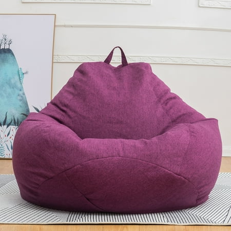 Super Soft Beanbag Chair Cover Memory foam sandbag Seat Cover Detachable Particles Filled Lounger Sofa Furniture Sofa Tatami Suitable for Adults Kids Size 27.6"x31.5" (Not Included Filling)
