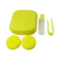 thumbnail image 1 of CHUANK Contact Lens Case Trendy Case Contact Lenses Storage Box Convenient Box Lens Care Contact Case Yellow, 1 of 4
