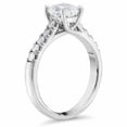 thumbnail image 2 of Pompeii 1 1/2 Ct Cushion Diamond Engagement Ring 14k White Gold Lab Grown (GH,VS2-SI1), 2 of 3