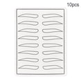 thumbnail image 4 of Seitruly 1 Juego de herramientas de silicona para de cejas para práctica de cejas, hoja de piel de goma, juego de maquillaje de copia, plantillas Ayudas para vestirse con gancho de botón  10 piezas Seitruly CE001522-02, 4 of 6
