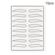 thumbnail image 2 of COLLA PRÁCTICA PIEL BROW BROW BROW KIT Silicona Blanco Blanco Cabina permanente Plantillas flexibles para principiantes 10pcs 1 set Inevent CE001522-02, 2 of 6