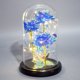 thumbnail image 1 of Flores artificiales de cristal, rosa de mariposa galaxia en cúpula de cristal, rosa iluminada para siempre, regalo de cumpleaños para mujer, mamá, abuela, esposa, regalo de rosa eterna para el, 1 of 1