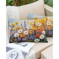 thumbnail image 6 of Country Flowers Throw Pillow Cover 20 x 26 Inch Decorative Pillow Cover Pastoral Farmhouse Botanical Floral Lumbar Pillowcase Seasonal Rectangle Cushion Case for Couch Sofa Bed Living Room, 6 of 7