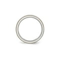 thumbnail image 4 of Mens Brushed Center Stainless Steel Wedding Band Ring with Yellow Plating for Men, 4 of 6