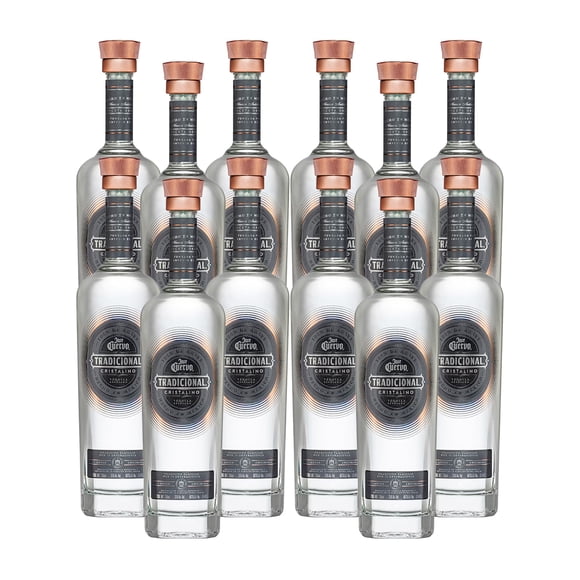 Pack De 12 Tequila Tradicional Cristalino 750 Ml