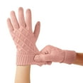 thumbnail image 5 of UTSJKR Winter Gloves for Women & Men Warm Touch Screen Texting Gloves Cable Knit Gloves Thick Warm Winter Glove Pink, 5 of 6